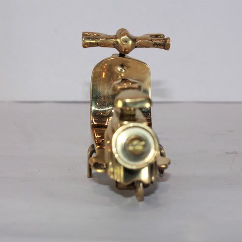 Mini Brass Scooter Showpiece 143g